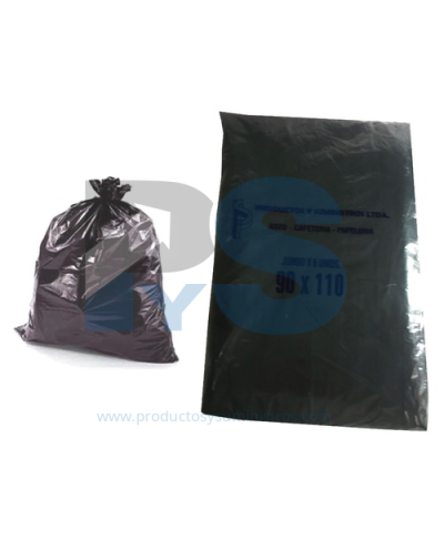 Bolsa Jumbo Negra 90*110 *6 unidades