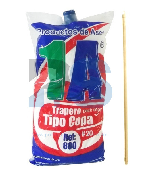 Trapero Copa REF. 800 x 350 g con Mango Madera x 1.20 m