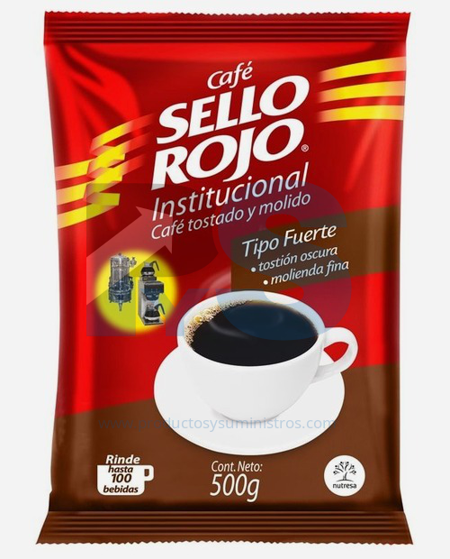 Café INSTITUCIONAL SELLO ROJO FUERTE x 500 grs