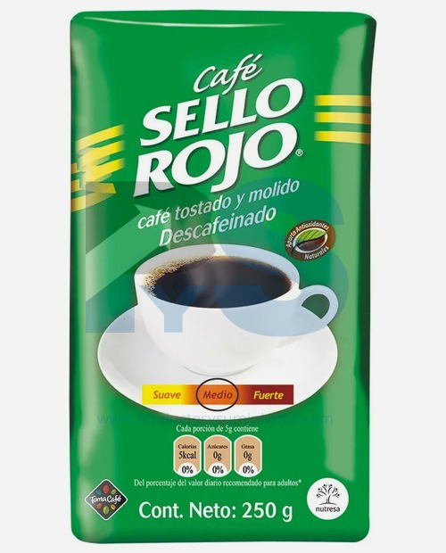 Café Sello Rojo Descafeinado*250