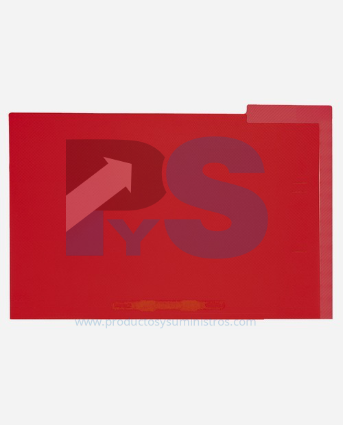 Folder Plástico Oficio + Gancho Rojo