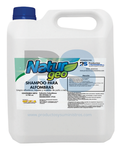 Shampoo Alfombras Galon x 3750 cc Naturgeo