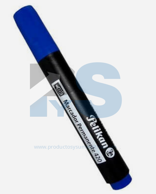 Marcador Permanente Pelikan 420 Azul 