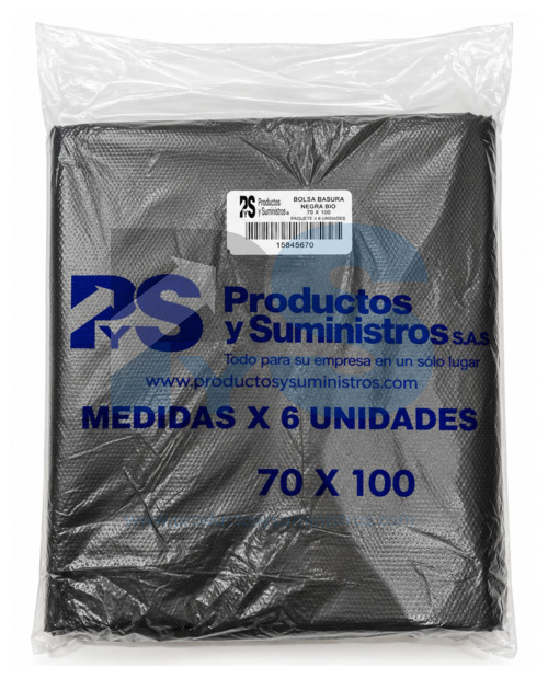 Bolsa Industrial Negra 70x100 x 6 Uds