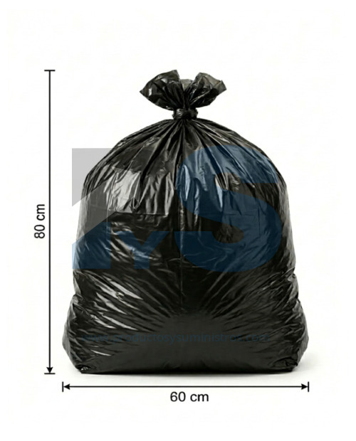 Bolsa de Basura Negra 60x80 x 6 Uds