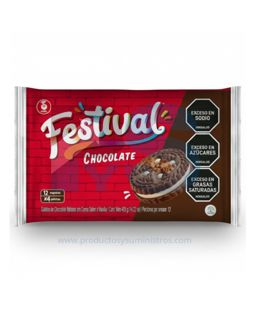 Galletas Festival Chocolate x 12 Uds