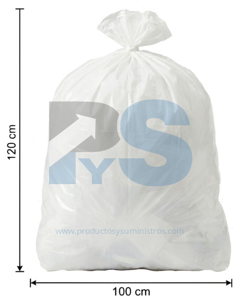Bolsa de Basura Blanca 100x120 x 6 Uds
