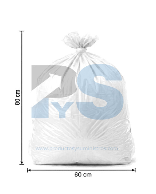 Bolsa de Basura Blanca 60x80 x 6 Uds
