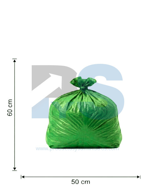 Bolsa de Basura Verde Papelera 50x60 x 6 Uds