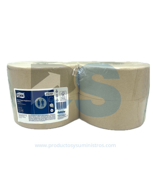 Papel Higiénico Jumbo Natural Familia Ref.7145 x 4 rollos  x 250 m/rollo