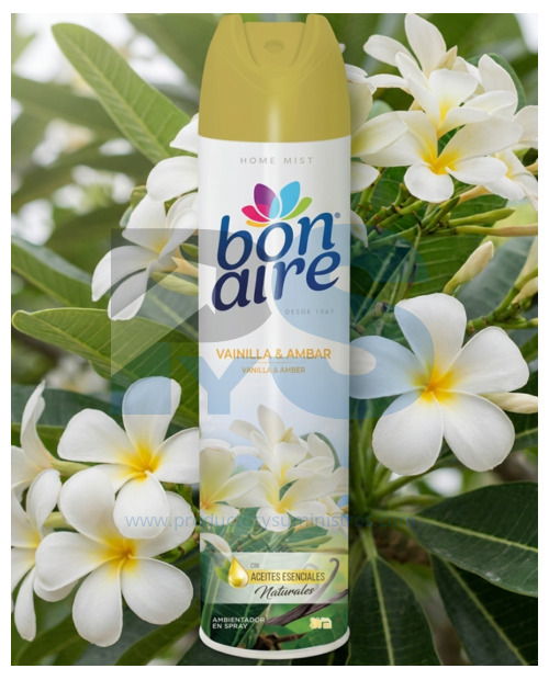 Ambientador Spray Bonaire x 400 ml Vainilla & Ambar