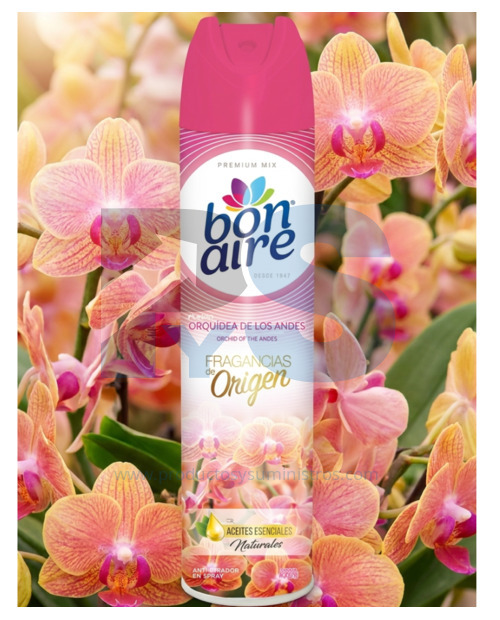 Ambientador Spray Bonaire x 400 ml Orquídea de los Andes