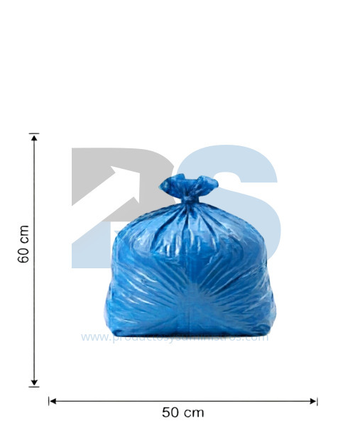 Bolsa de Basura Azul Papelera 50x60 x 6 Uds