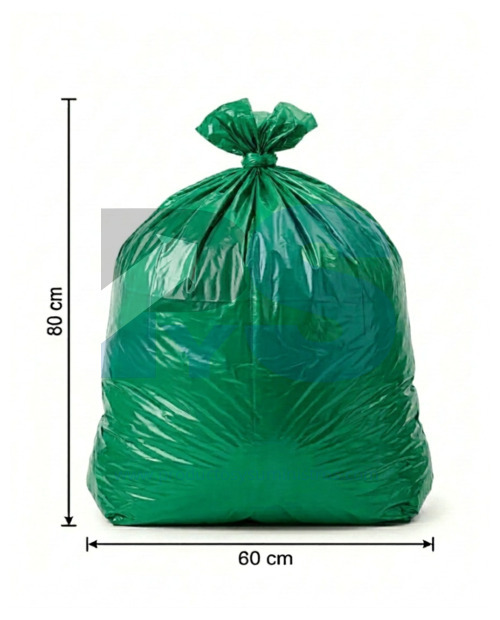 Bolsa de Basura Verde 60x80 x 6 Uds