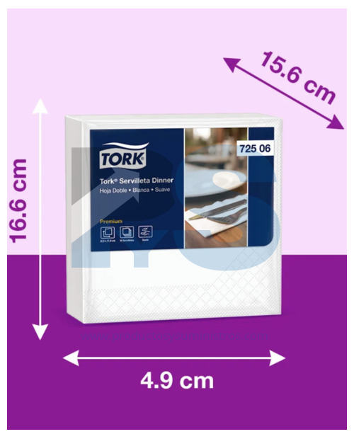 Servilleta Lujo Familia Tork Ref.72506 x 50 Uds