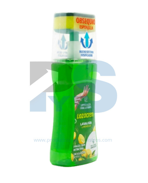 Jabón Líquido Lavaloza Lozacrem x 850 ml Limón