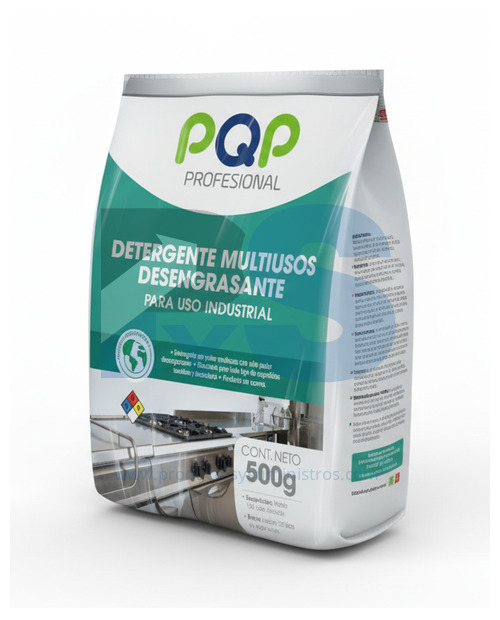 Detergente en Polvo Multiusos Desengrasante PQP x 500 g