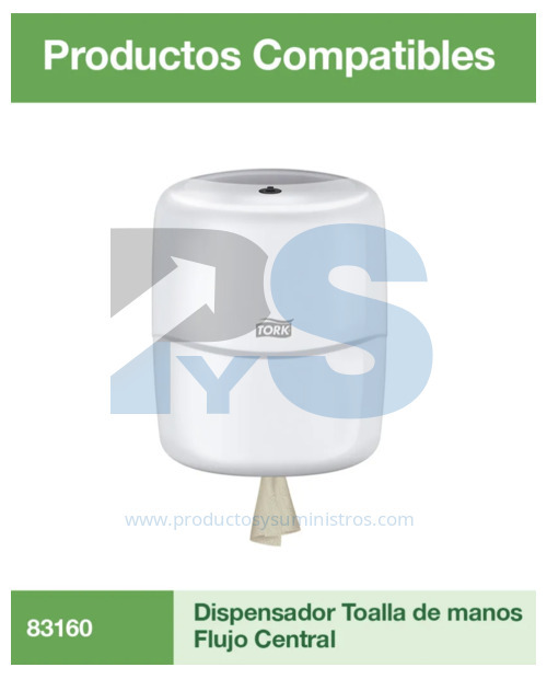 Toalla para Manos Blanca Tork Ref 73575 x 6 rollos x 100 m/rollo