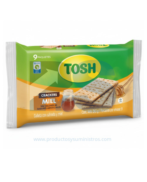 Galleta Tosh Miel x 9 Paquetes