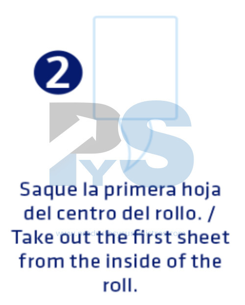 Toalla para Manos Natural Sanitisu 2H 6 rollo x 100 m/rollo