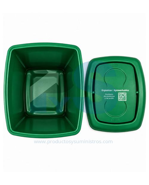 Papelera Vaivén Original Verde 35 L Estra 4-1042515