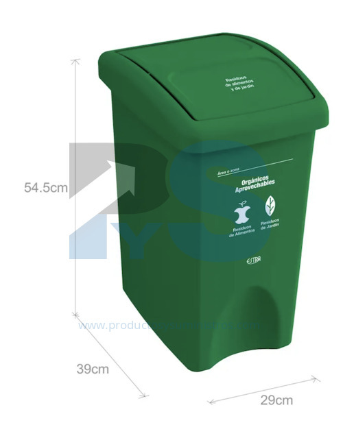 Papelera Vaivén Original Verde 35 L Estra 4-1042515