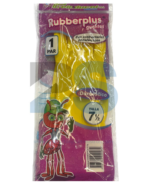 Guante Domestico Rubberplus Talla 7 1/2