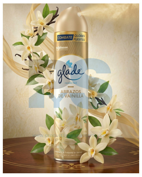 Ambientador Spray Glade x 400 ml ABRAZOS DE VAINILLA