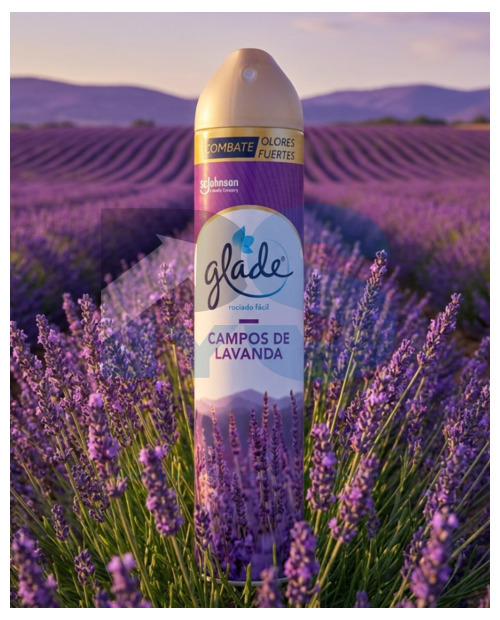 Ambientador Spray Glade x 400 ml Campos de Lavanda