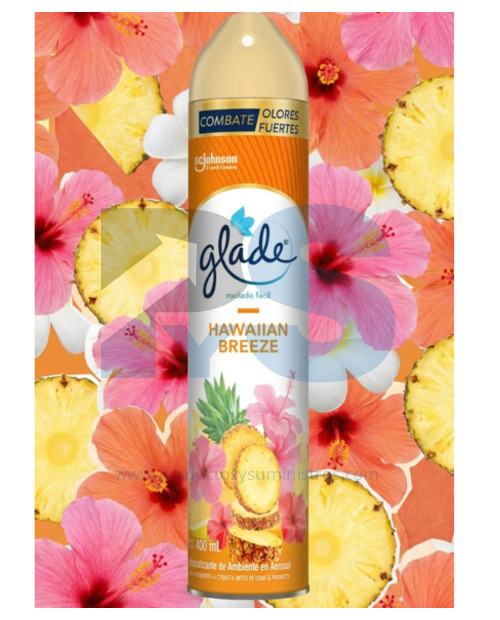 Ambientador Spray Glade x 400 ml Hawaiian Breeze