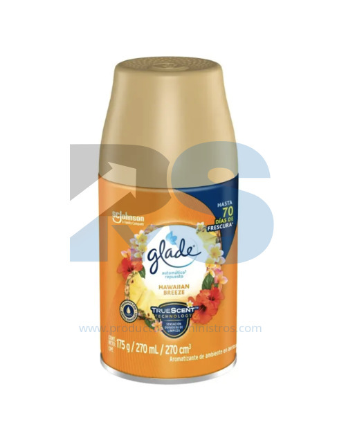 Repuesto Ambientador Glade Automático Hawaiian Breeze x 270 ml