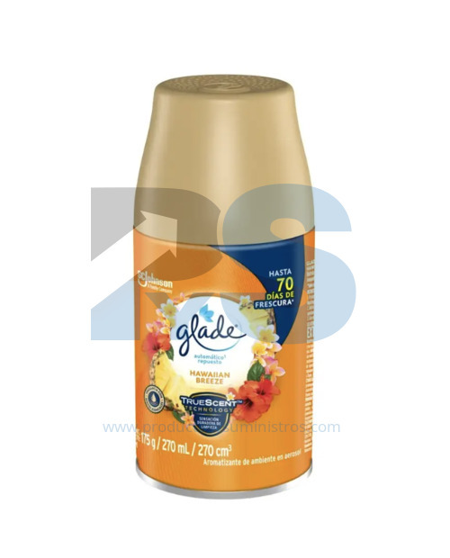 Repuesto Ambientador Glade Automático Hawaiian Breeze x 270 ml