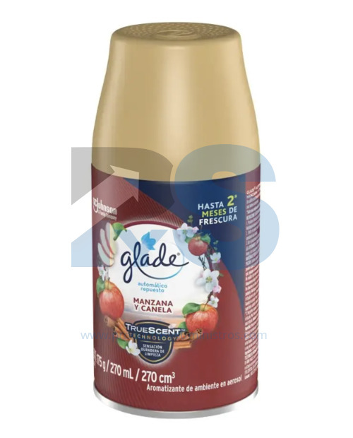 Repuesto Ambientador Glade Automático x 270 ml Manzana Canela