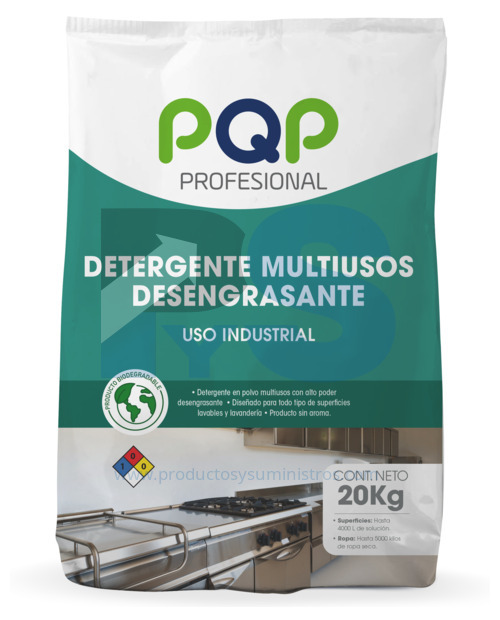 Detergente Industrial Multiusos PQP x 20 Kg