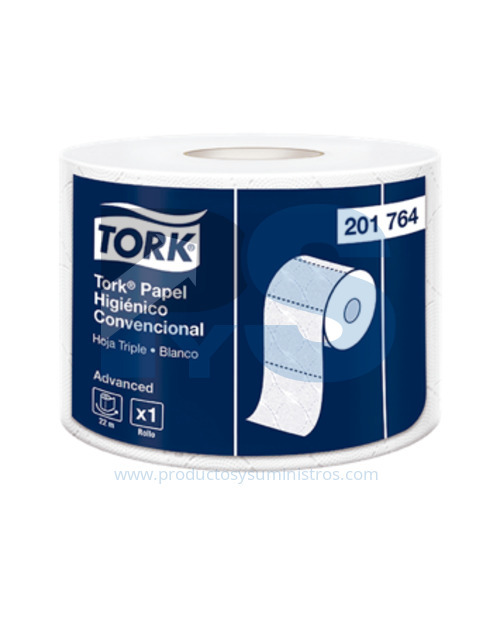 Papel Higiénico Blanco Familia Tork Ref. 201764 x 22 m Paca x 24 Rollos