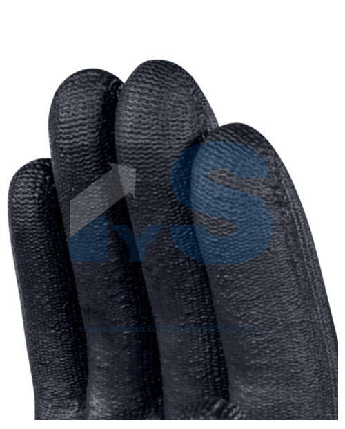 Guante Tejido de Poliéster Palma PU Delta Plus VE702PN Talla 8 x 12 pares