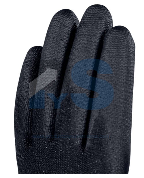 Guante Tejido de Poliéster Palma PU Delta Plus VE702PN Talla 9 x 12 pares