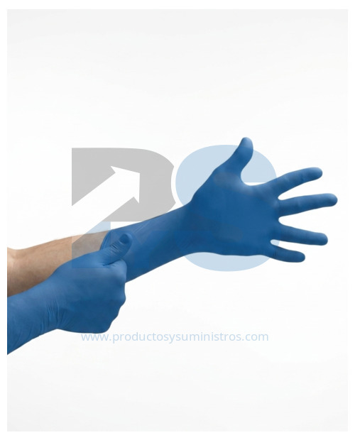 Guante Nitrilo HD Industrial Azul  Calibre 18 x 50 Unidades