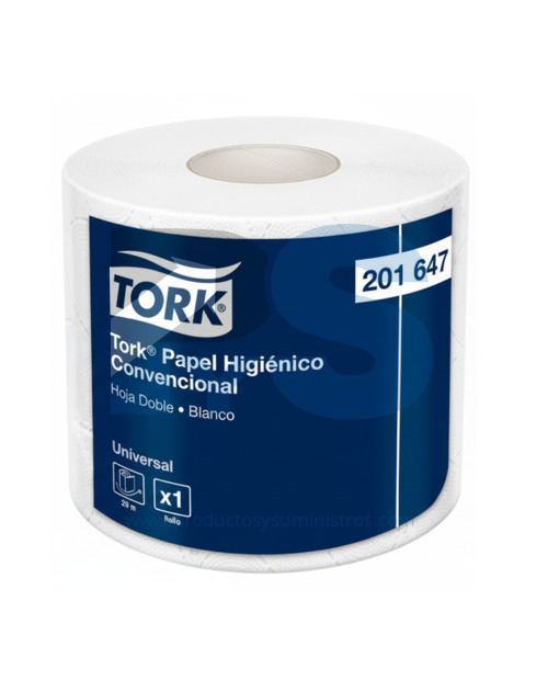 Papel Higiénico Blanco Convencional Tork Ref. 201647 x 26 m Paca x 24 Rollos