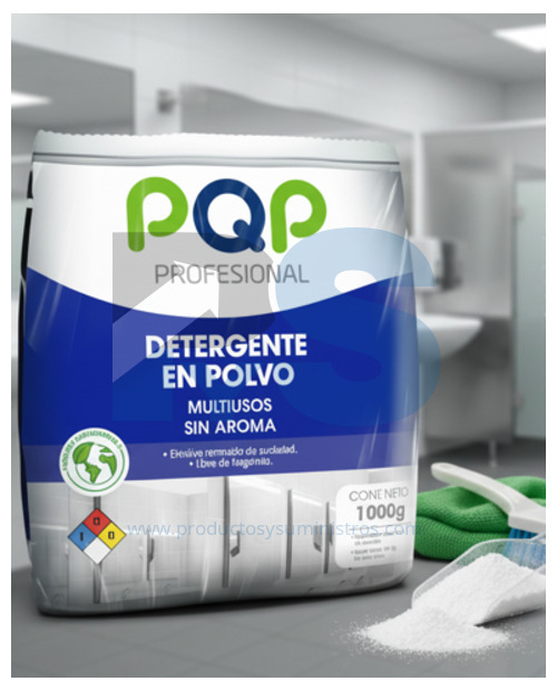 Detergente PQP Corriente SIN AROMA x 1.000 g