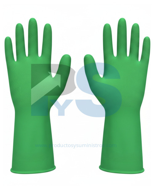 Guante Industrial RUBBERPLUS VERDE Calibre 35 Talla 8 