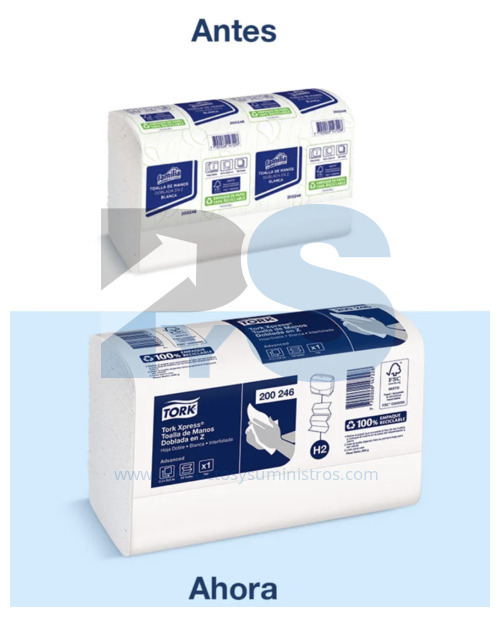 Toalla Manos Blanca Tork en Z x 150HJ Ref. 200246