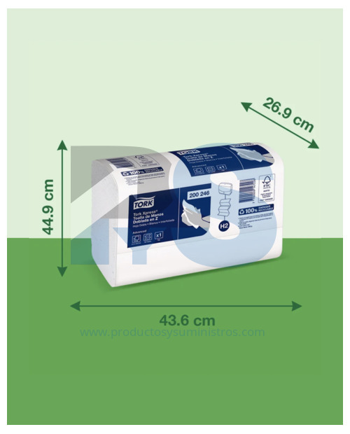 Toalla Manos Blanca Tork en Z x 150HJ Ref. 200246