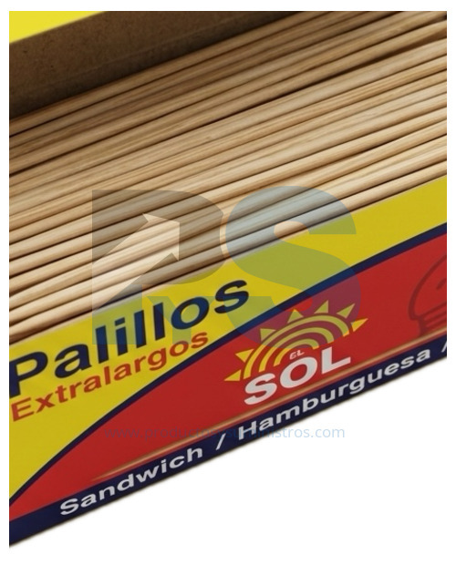 Palillos BBQ El Sol x 125 Unidades