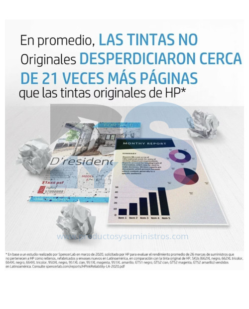 Botella de Tinta HP GT52 Cian