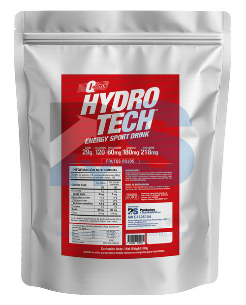 Bebida Hidratante Hydrotech Frutos Rojos x 6 kg 