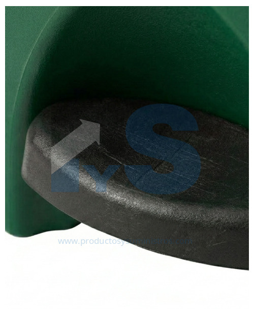 Papelera Pedal Material Recuperado Verde Estra 10 L