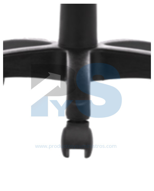 Silla Irlanda en Malla Negra con Base de Nylon ENSAMBLADA