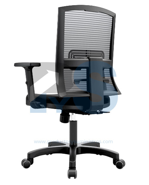 Silla Monk Light SIN Cabecero 3 Bloqueos Brazos Regulables Base Nylon TAPIZADO 1 NEGRA SIN ENSAMBLE