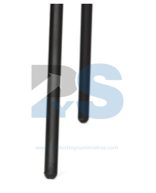 Silla Zyle Interlocutora Espaldar y Asiento Plastico 4 Patas Pintura Negra ENSAMBLADA